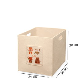 Aberto Design 6258 Organizador de Escritorio de Fieltro Verde y Crema 30 x 30 cm (2 Piezas)